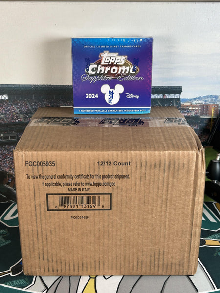 2024 Topps Chrome Disney Pick-your-Movie Break:  1 12-Box Hobby Case & 1 Box of Sapphire