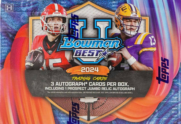 2024 Bowman Best University Football Delight 10-Box PYS Case Break #2